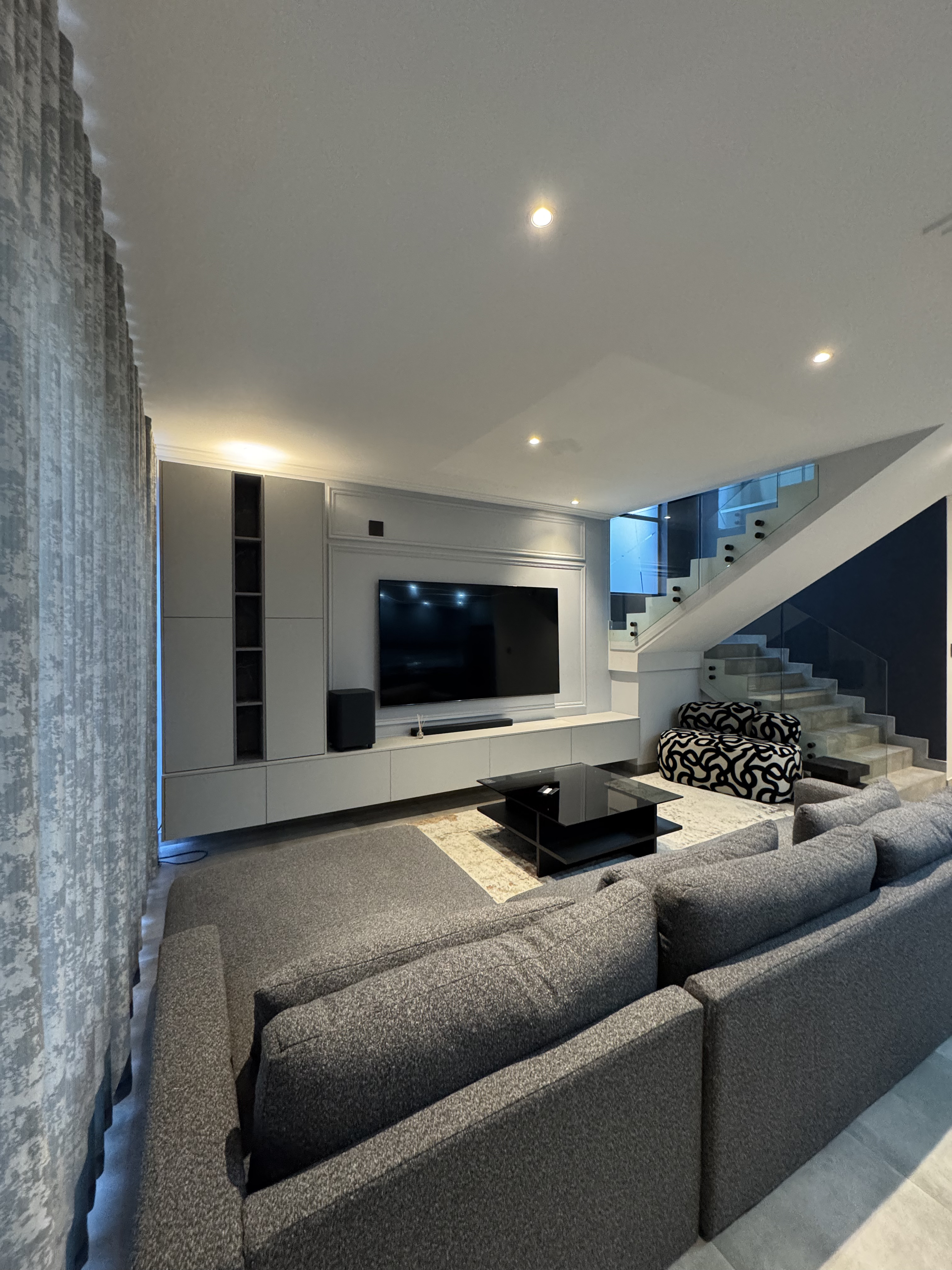 Crushed velvet sectional sofa